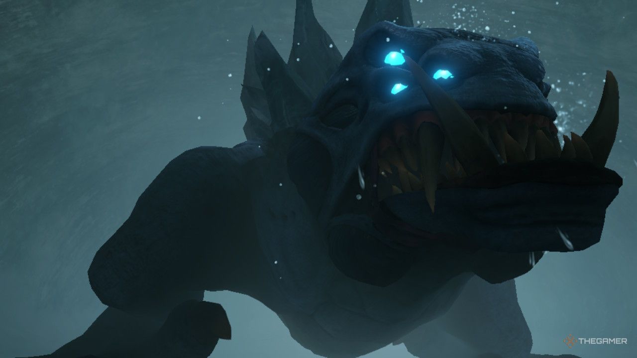 A massive sheegoth bursts into the room.