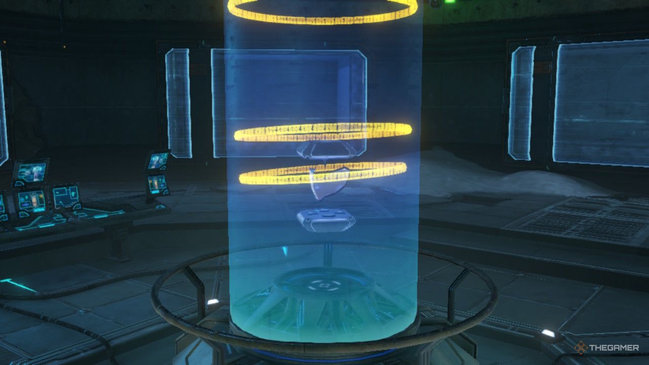The second level of security dissipates from around the thermal visor.