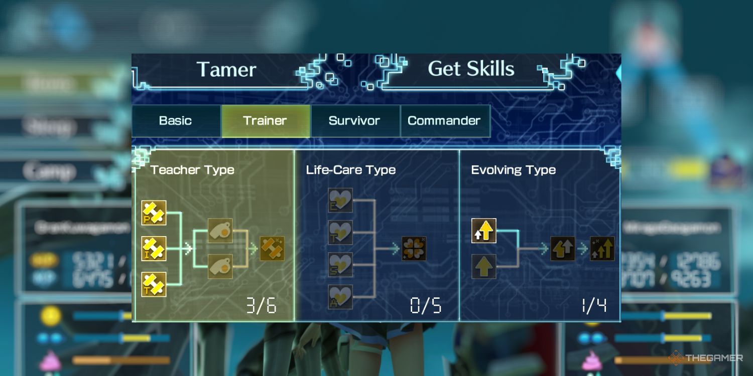 Trainer Skills category in Digimon World: Next Order