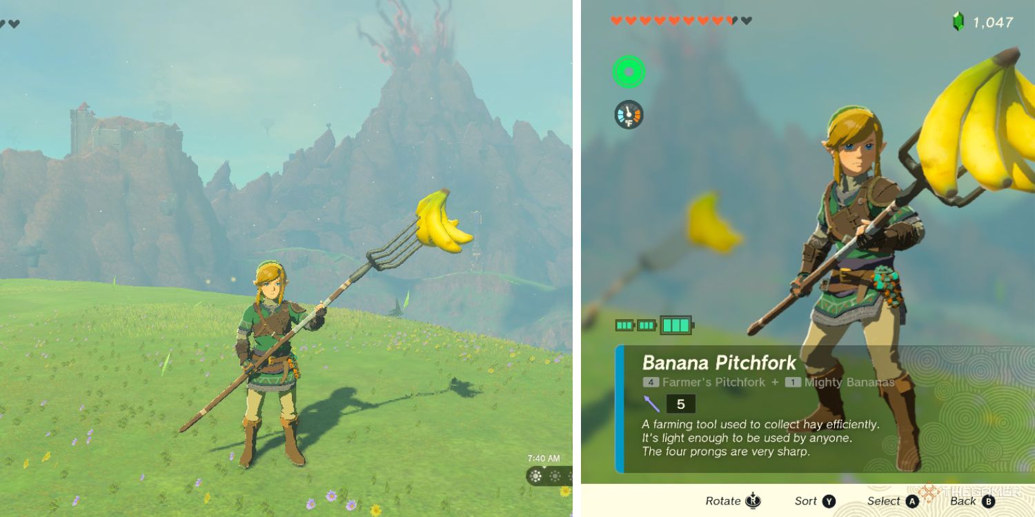 The Legend Of Zelda Tears of the Kingdom Banana Pitchfork