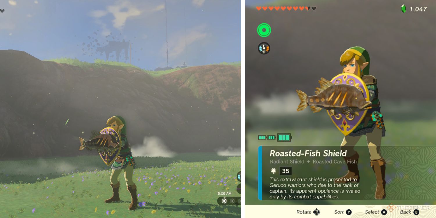 The Legend Of Zelda Tears of the Kingdom Roasted Fish Shield