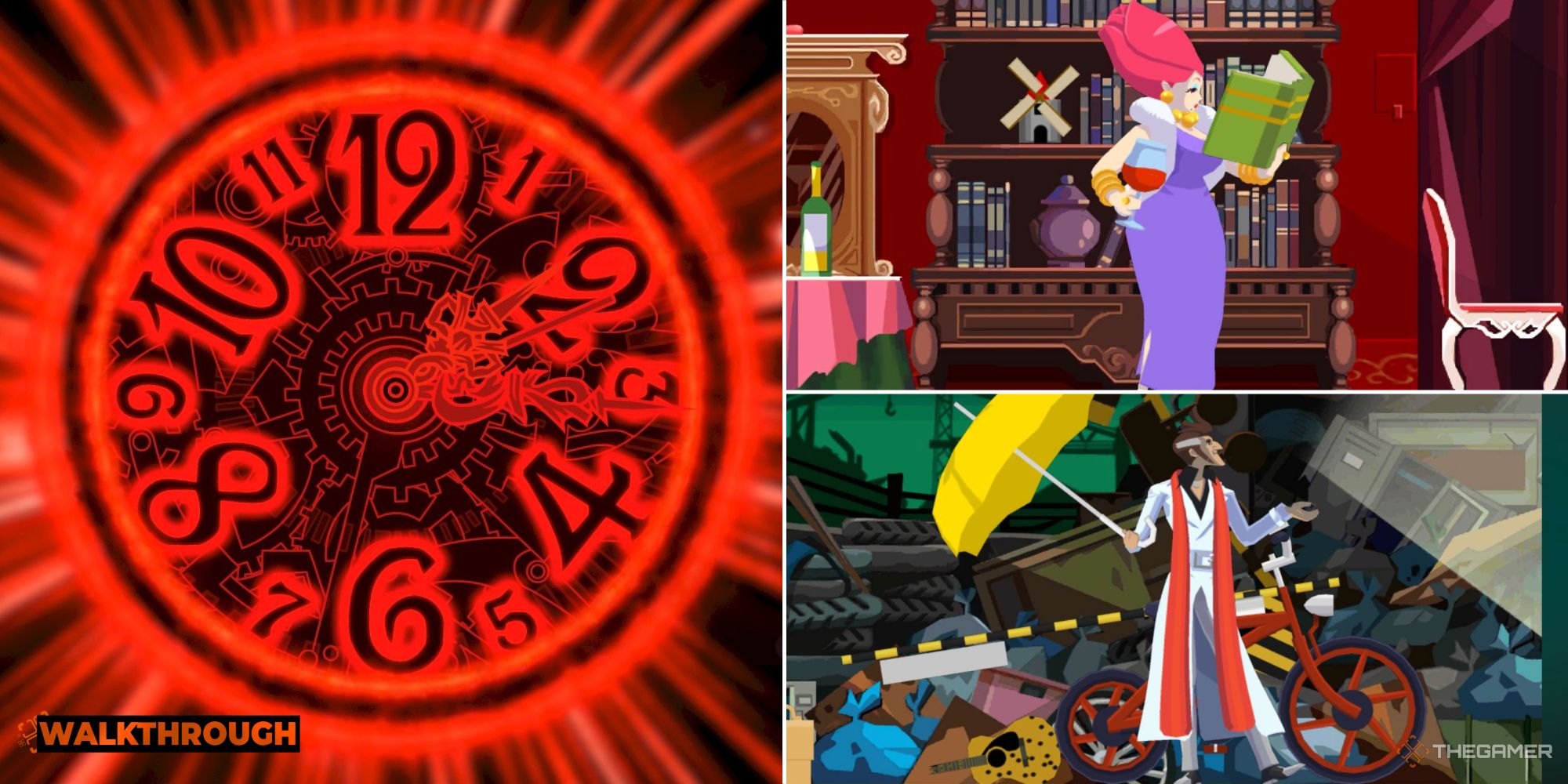 Inspector Cabanela and the Elegant Lady in Ghost Trick: Phantom Detective