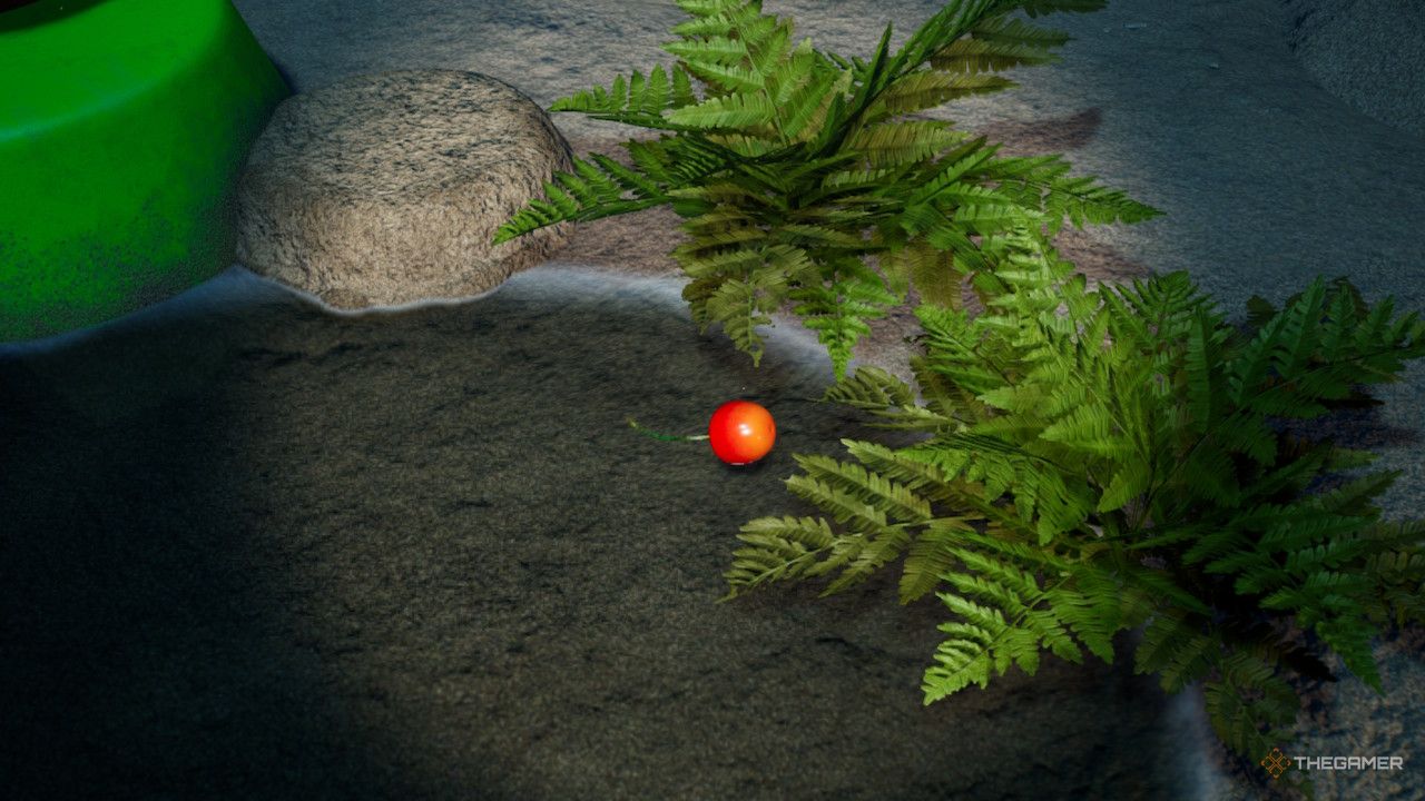 a cherry in water treasure in Pikmin 4