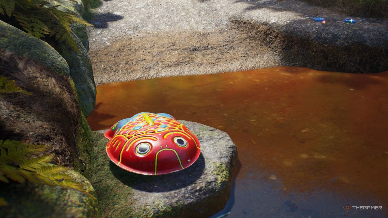a fish pan treasure in Pikmin 4