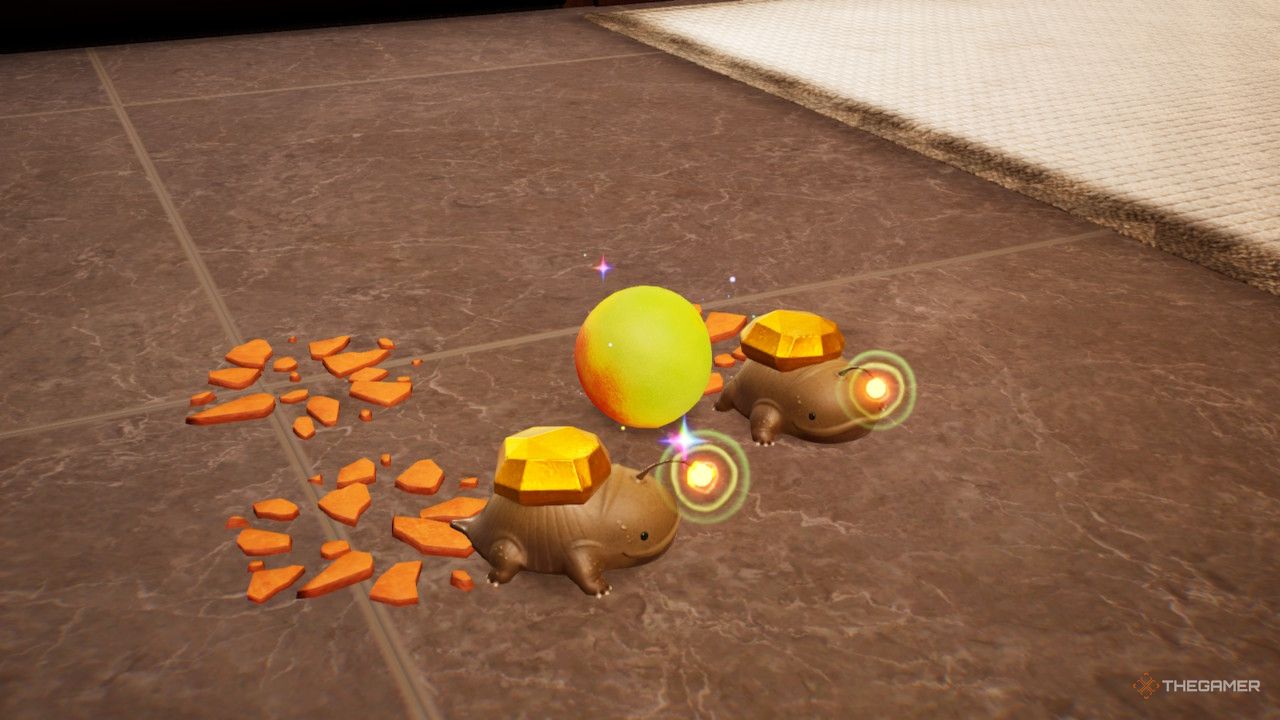 a fruit near gold weirdos  treasure in Pikmin 4