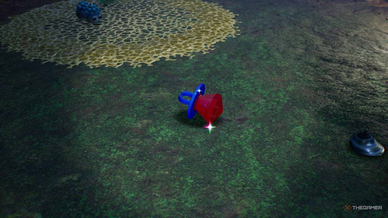 candy ring in water treasure in Pikmin 4