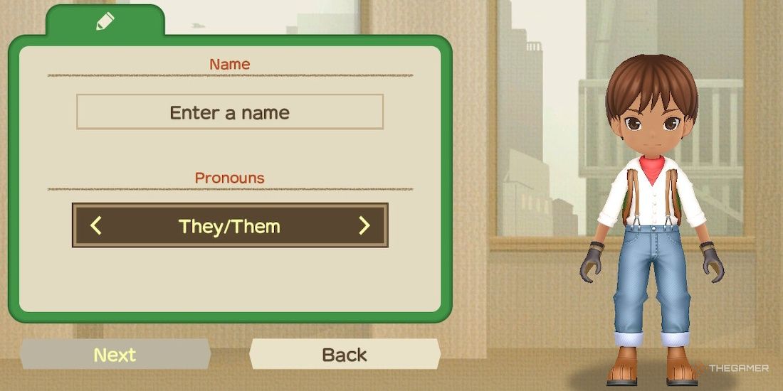 Choose your character’s name/pronouns at the start of SoS: A Wonderful Life