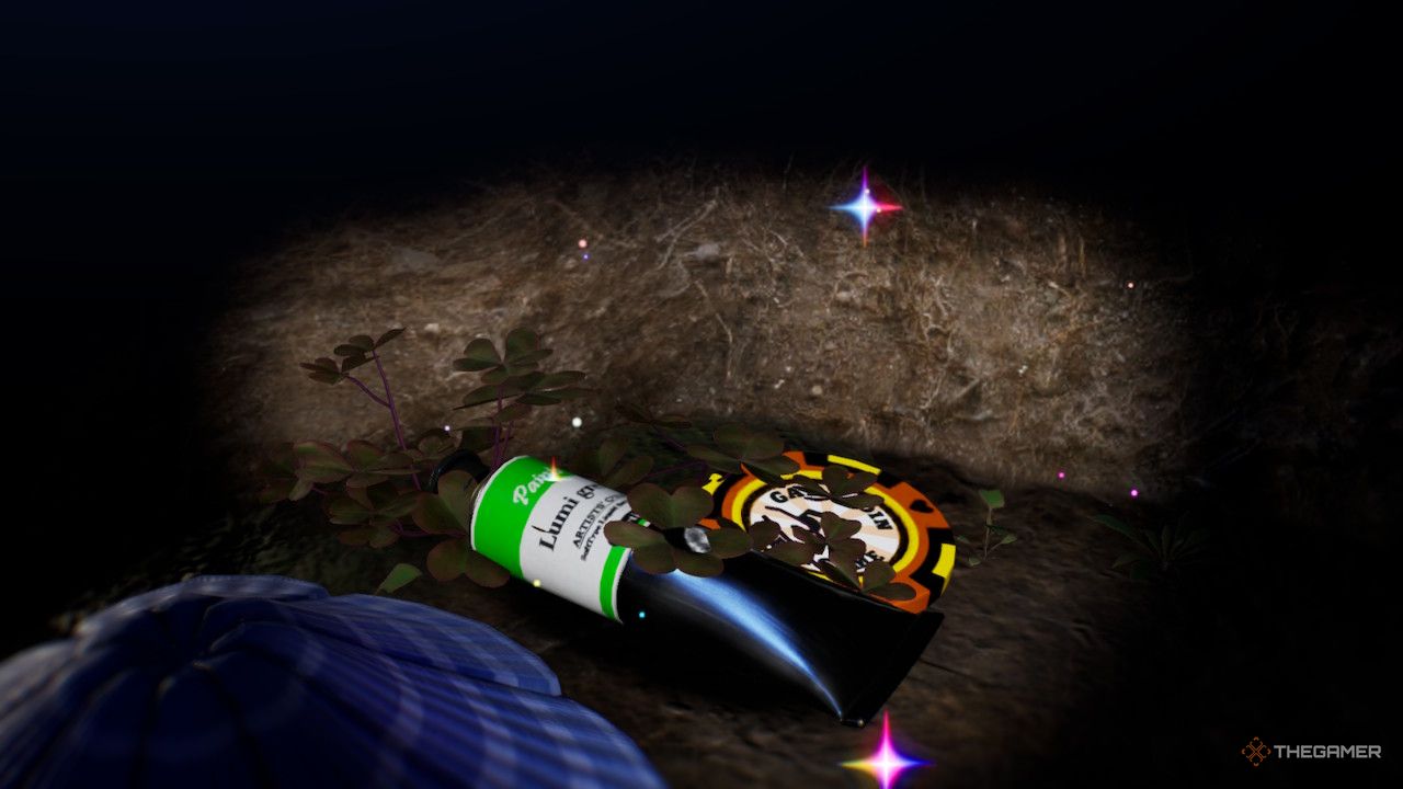 lumi green paint and a poker chip  treasure in Pikmin 4