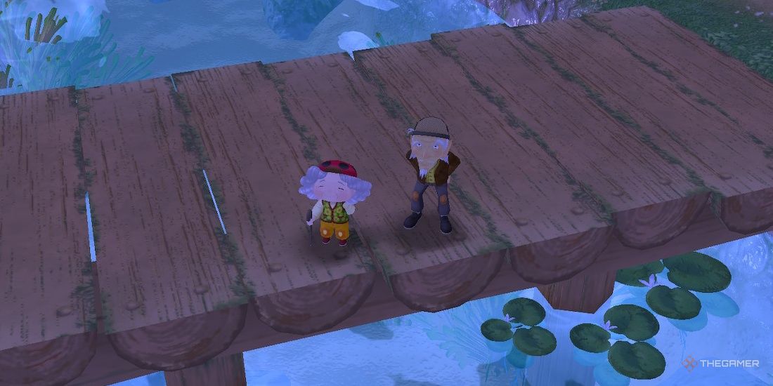Nina and Galen look at the sky during the Fireworks Festival in SoS: A Wonderful Life