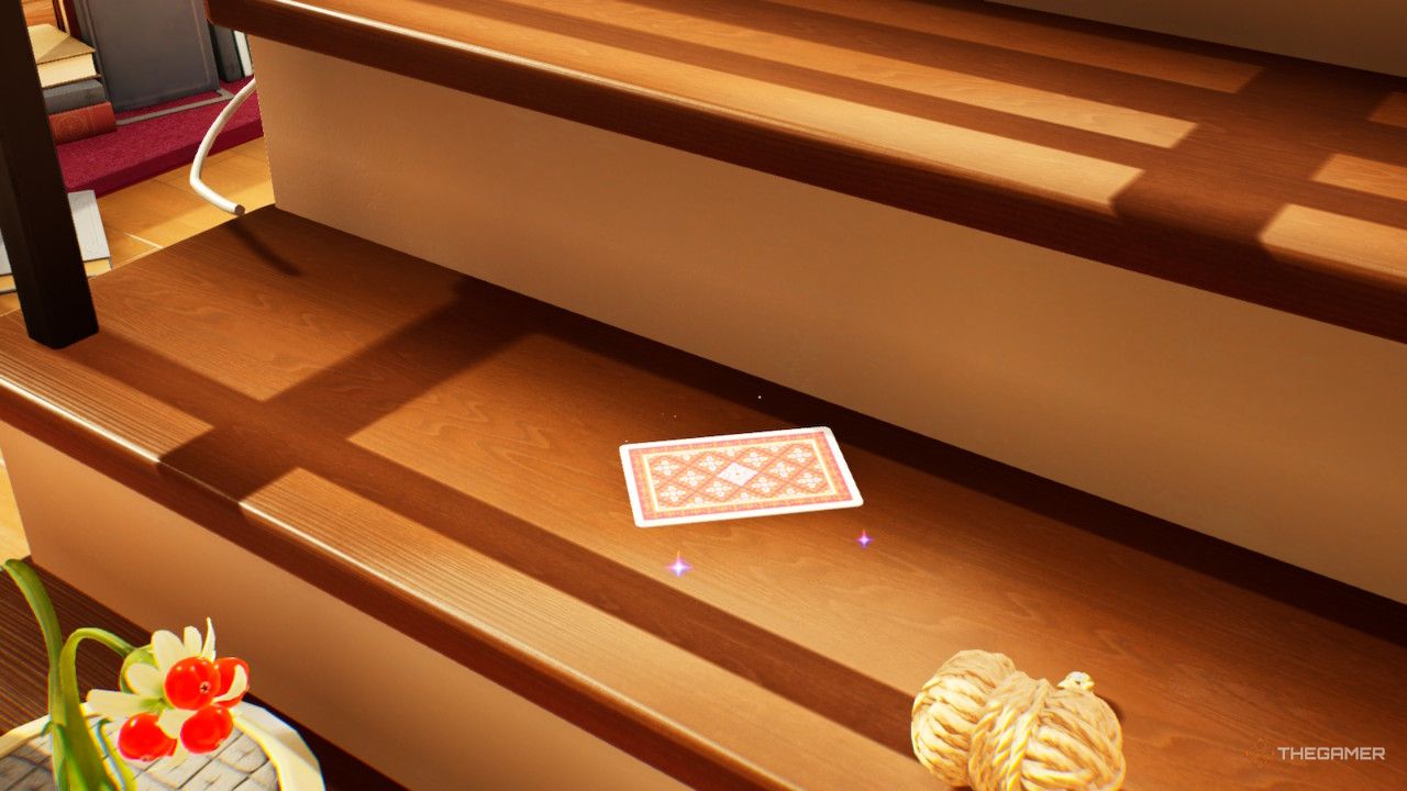 playing card on stairs  treasure in Pikmin 4