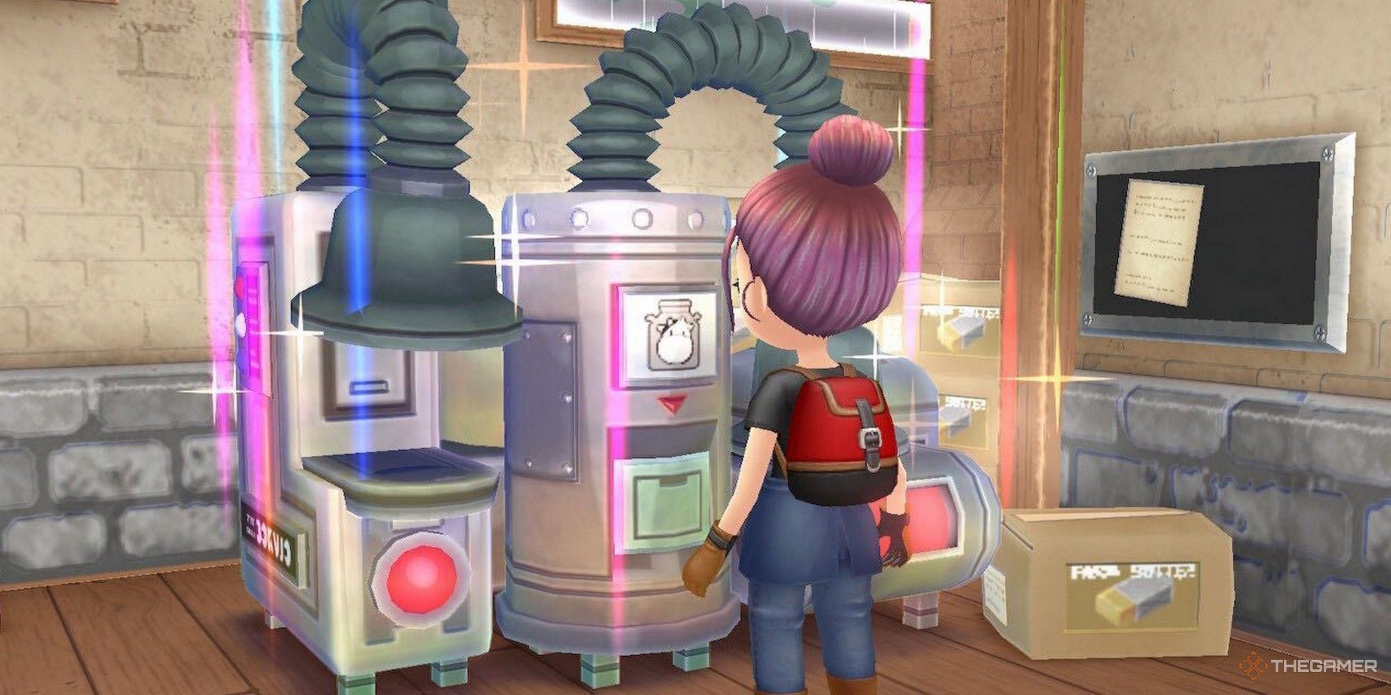 story of seasons a wonderful life processing room using the butter maker shining making butter