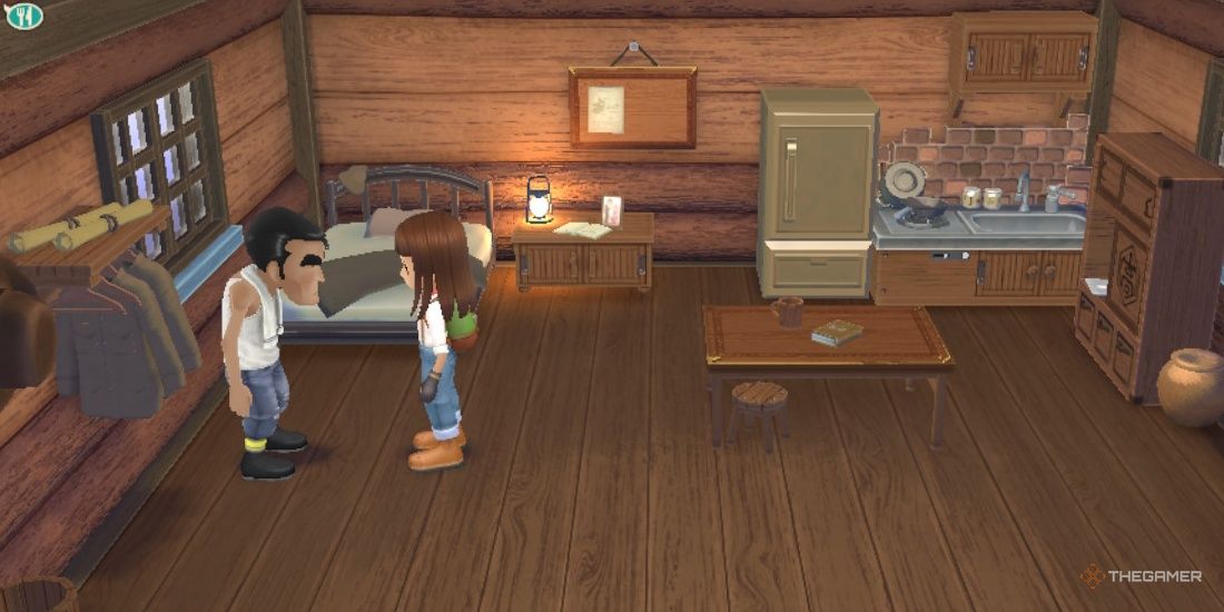 Takakura and the Protagonist in his house in SoS: A Wonderful Life