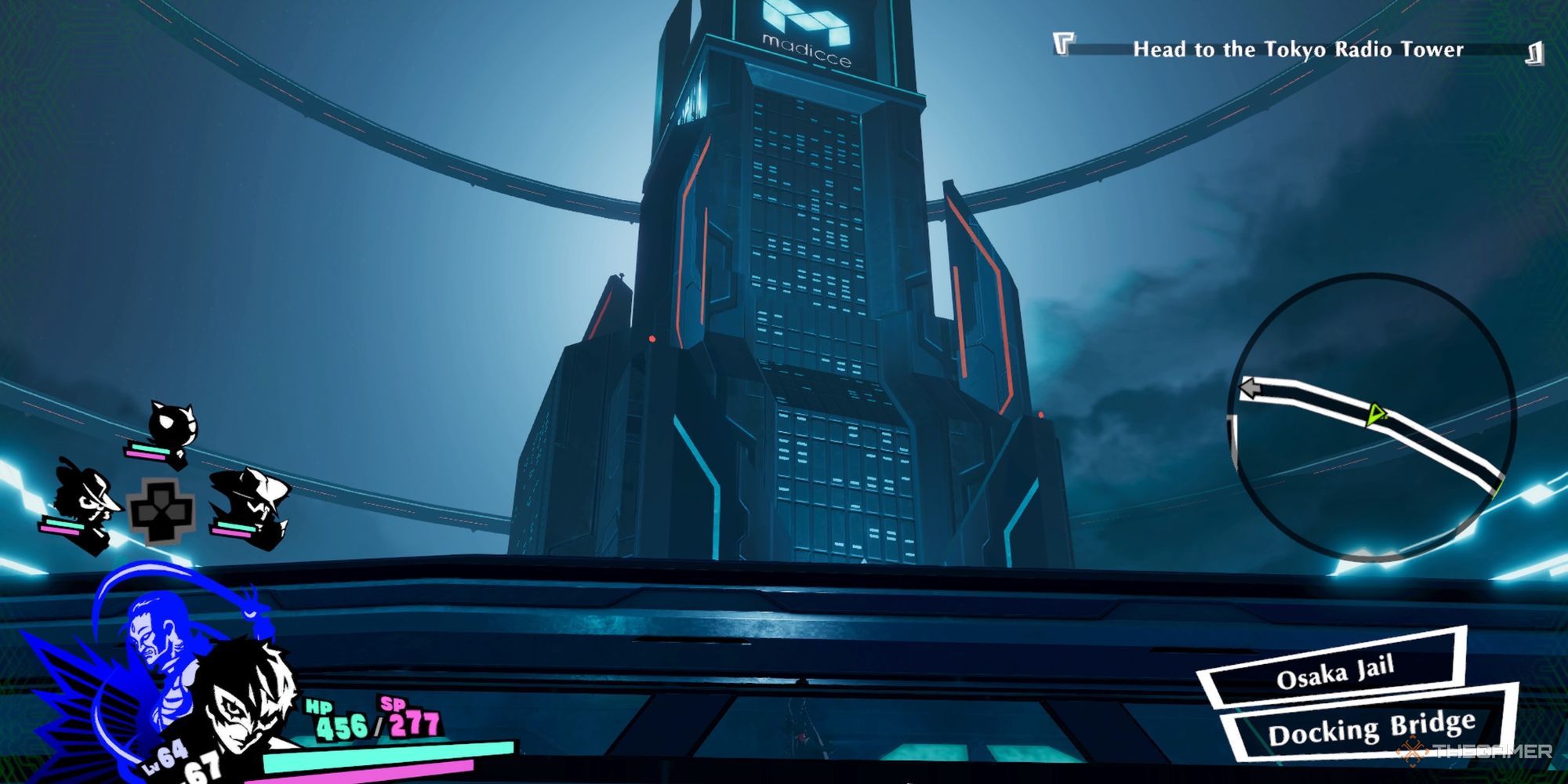 Docking Bridge in Osaka Jail in Persona 5 Strikers