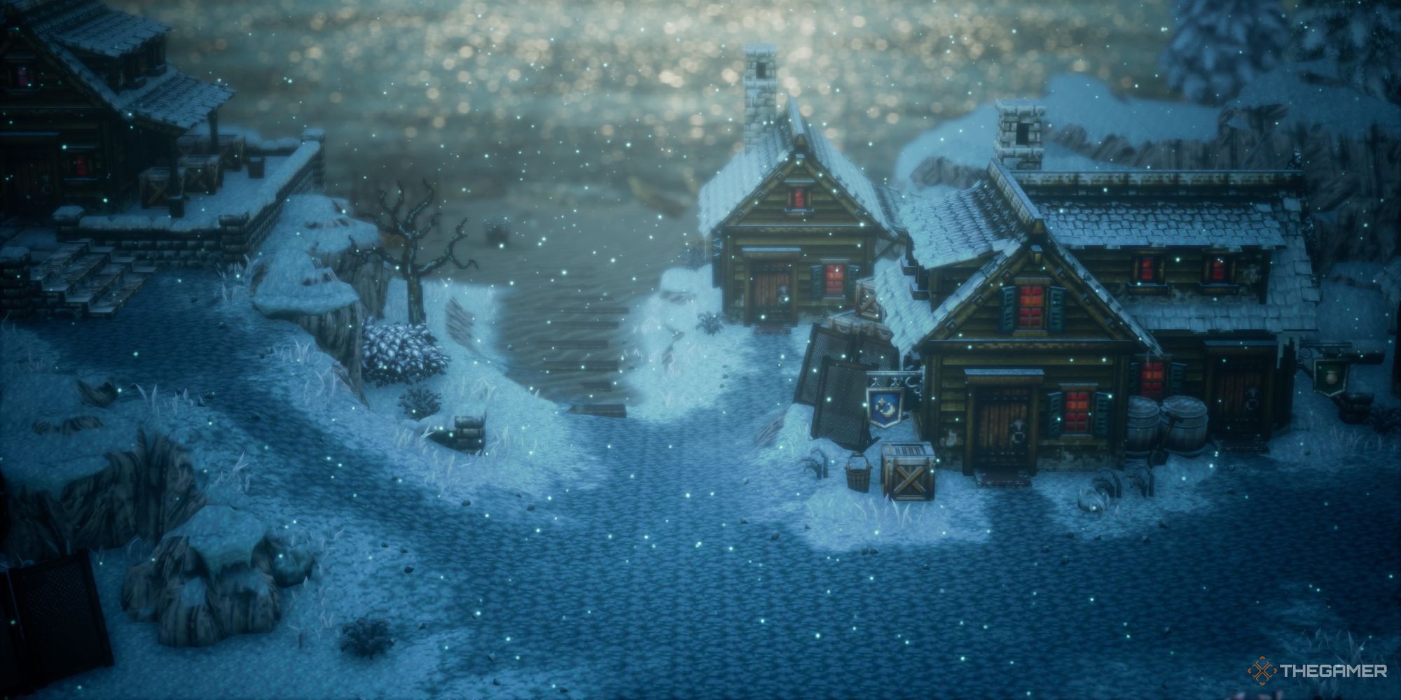 Winterlands town in Octopath Traveler 2