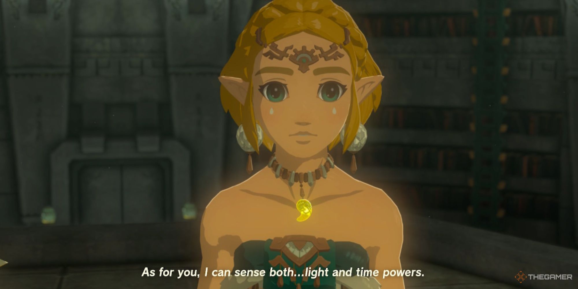 Zelda in memory with Mineru in The Legend of Zelda: Tears of the Kingdom