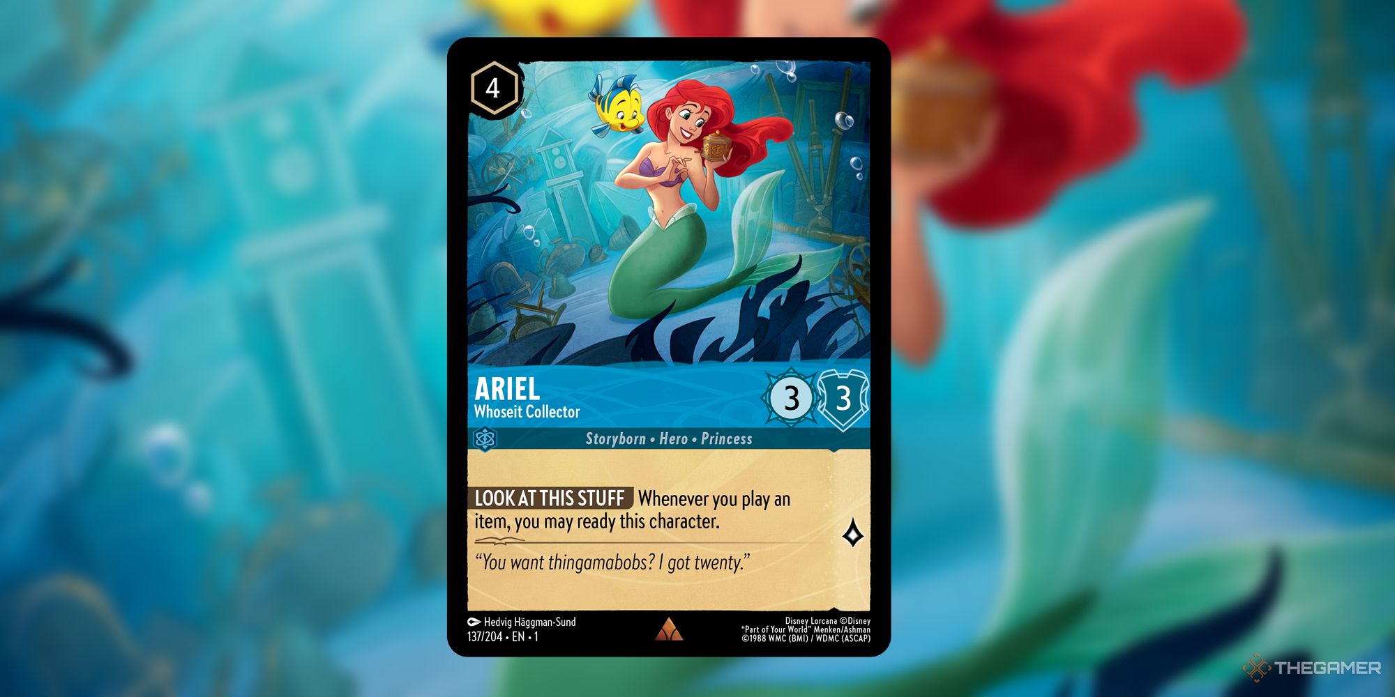 Disney Lorcana Ariel Whoseit Collector