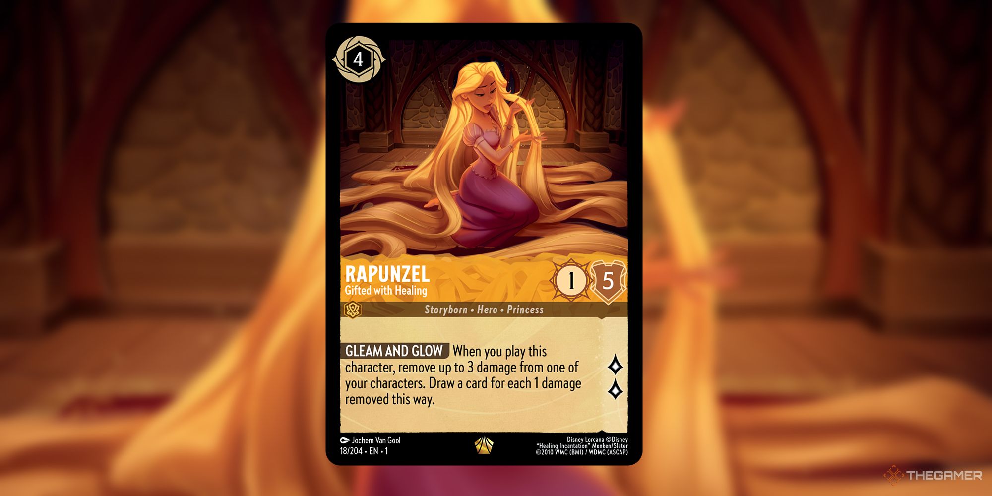 Disney Lorcana Rapunzel Gifted with Healing