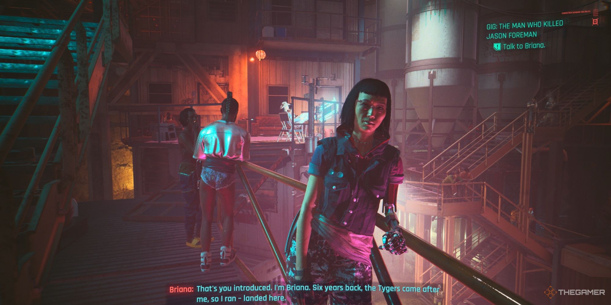 Talking to Briana in The Man Who Killed Jason Foreman gig in Cyberpunk 2077 Phantom Liberty