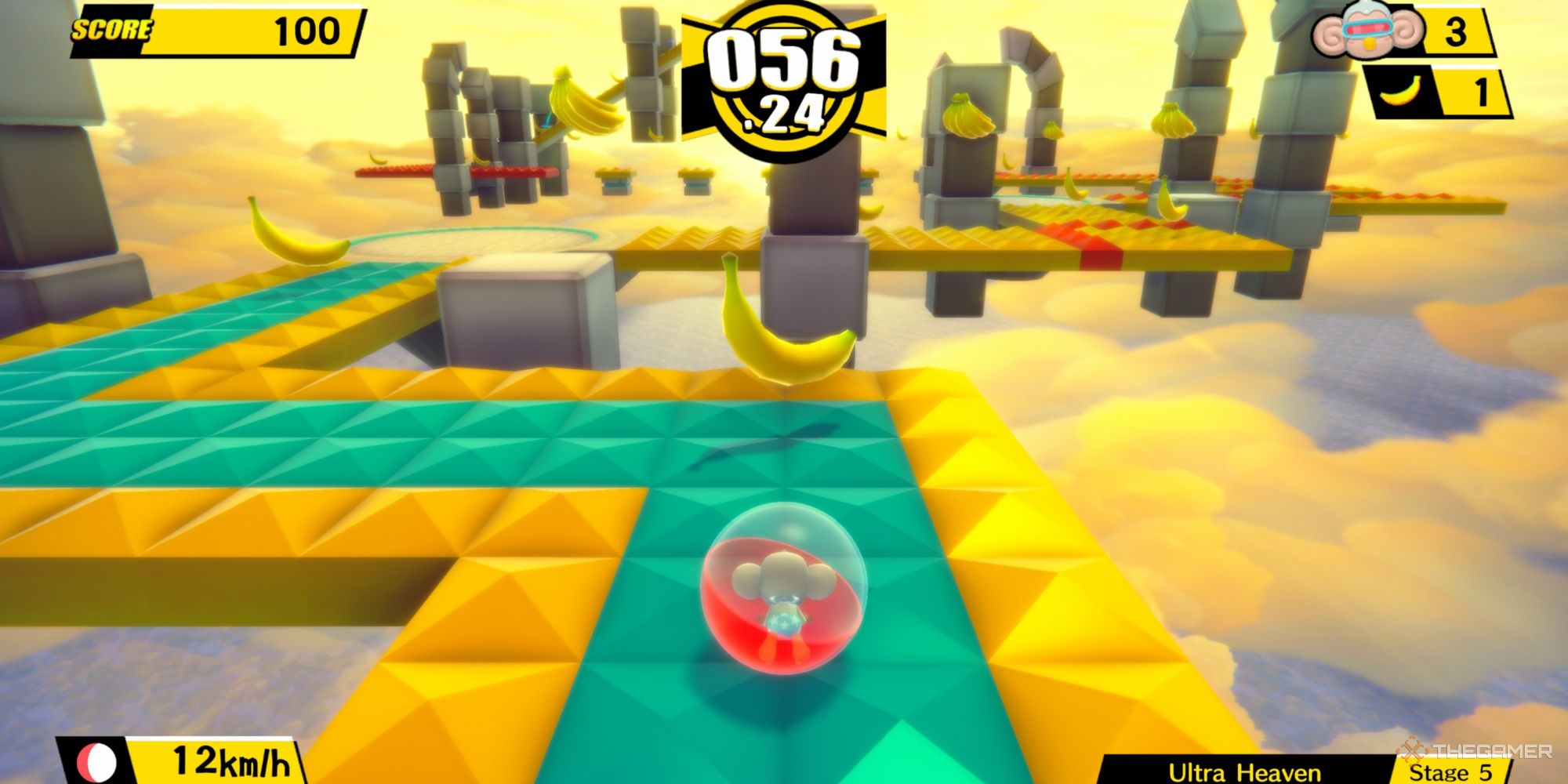 A stage from World 10 in Super Monkey Ball Banana Blitz HD