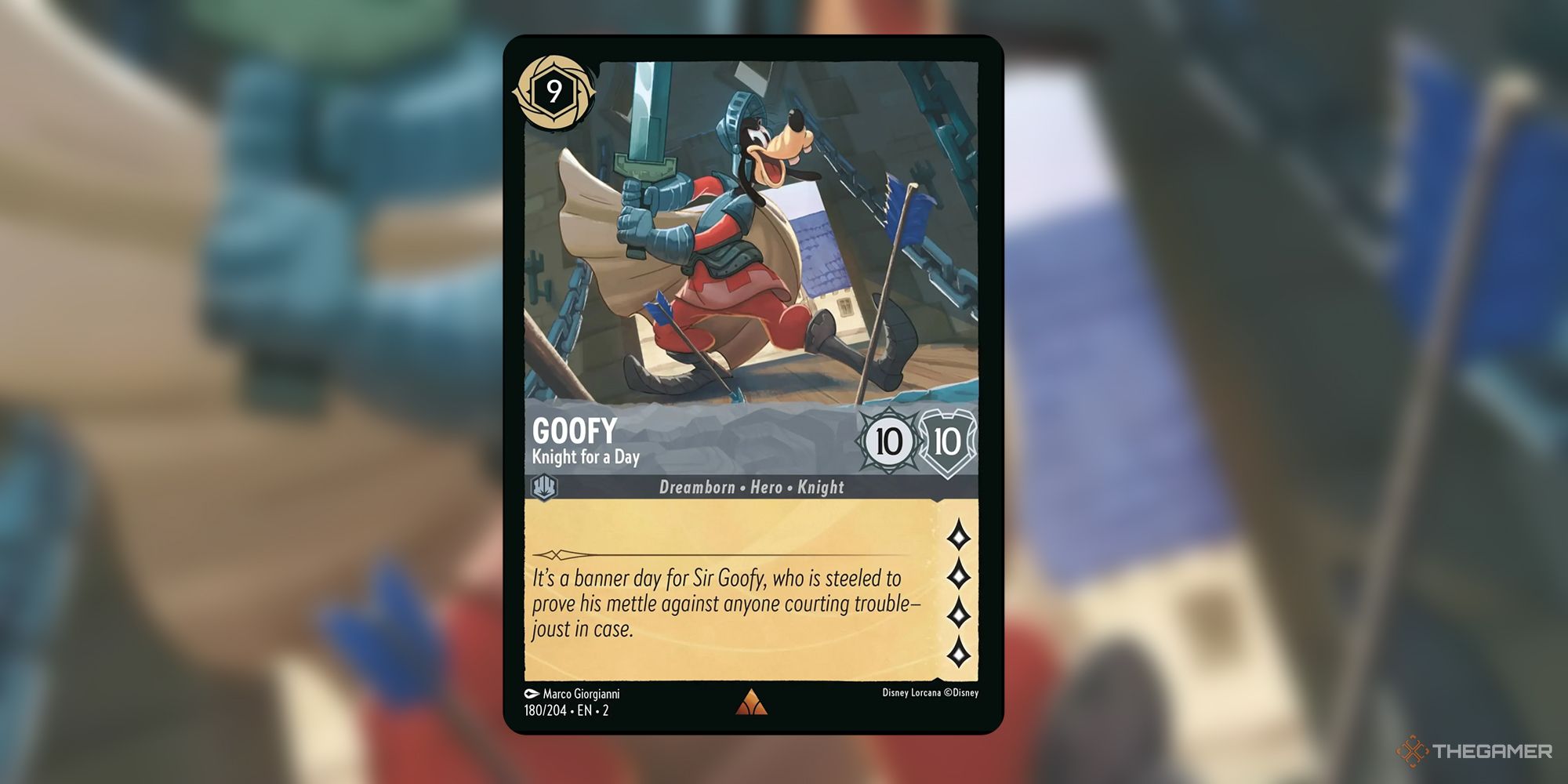 Disney Lorcana Goofy Knight For A Day