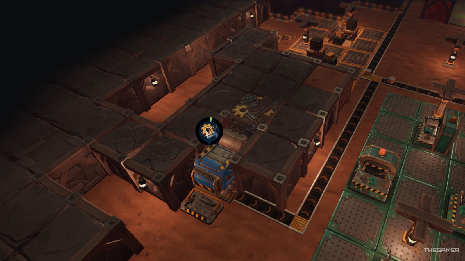Steamworld Build view of dusty caverns