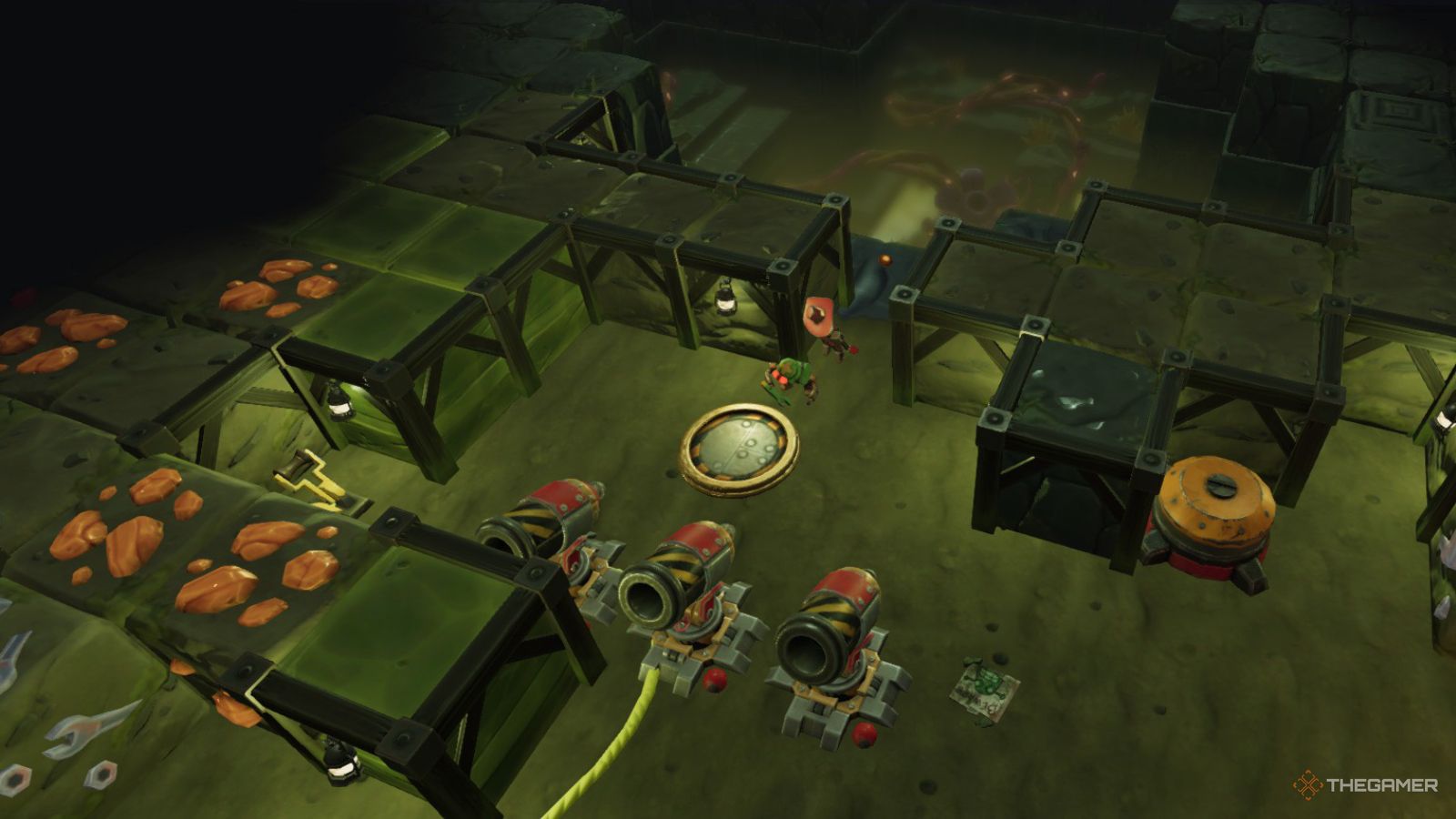 Steamworld Build view of Marshy Ruins