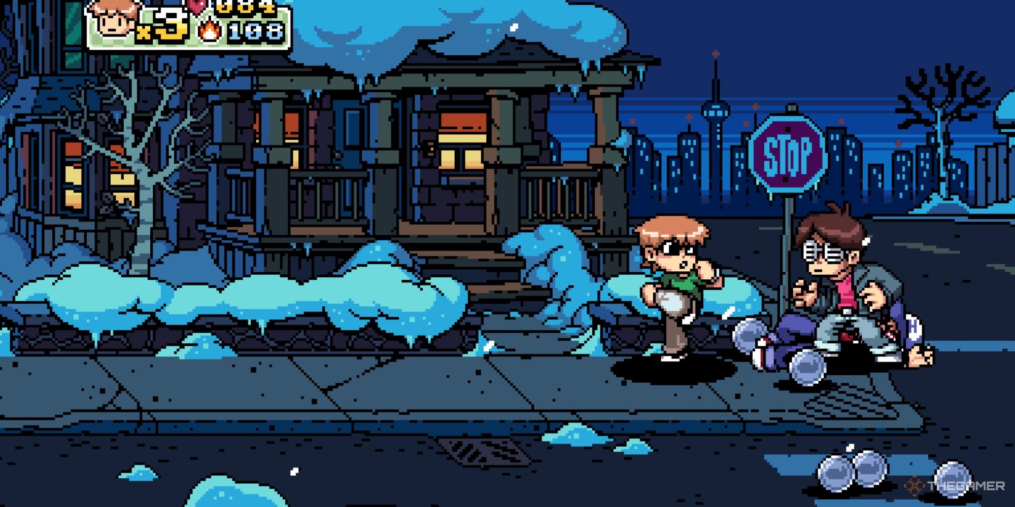 The first level of Scott Pilgrim vs. The World The Game