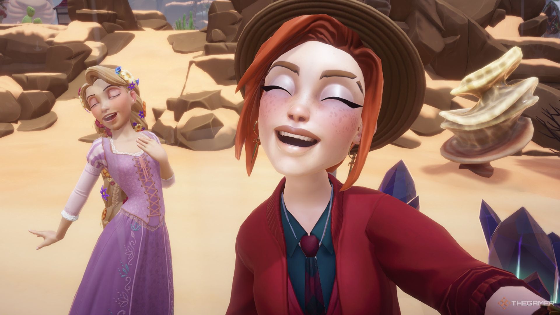 EVE Photo Disney Dreamlight Valley a lady with long, braided blonde hair
