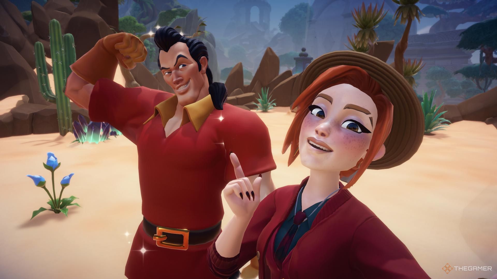 EVE Photo Disney Dreamlight Valley a man with an impossibly thick neck
