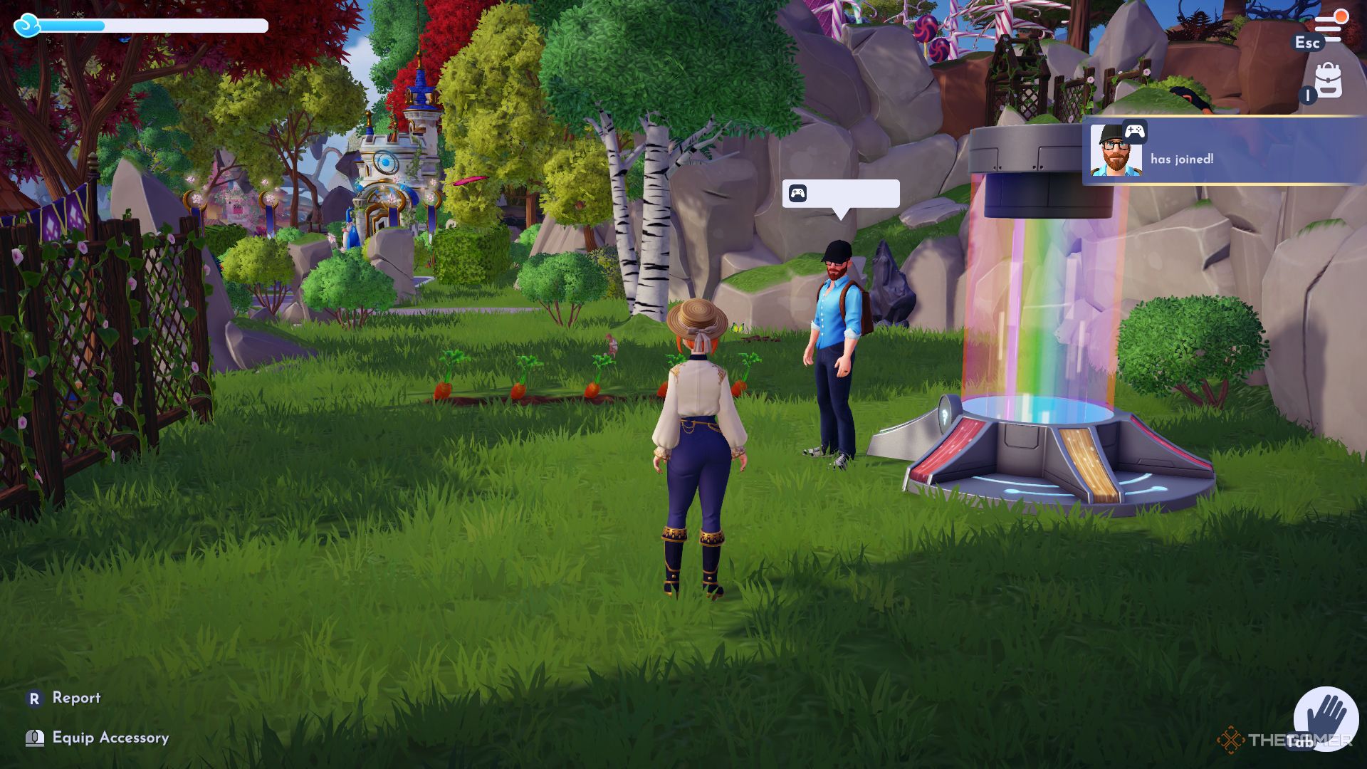 Visitor arrives Disney Dreamlight Valley