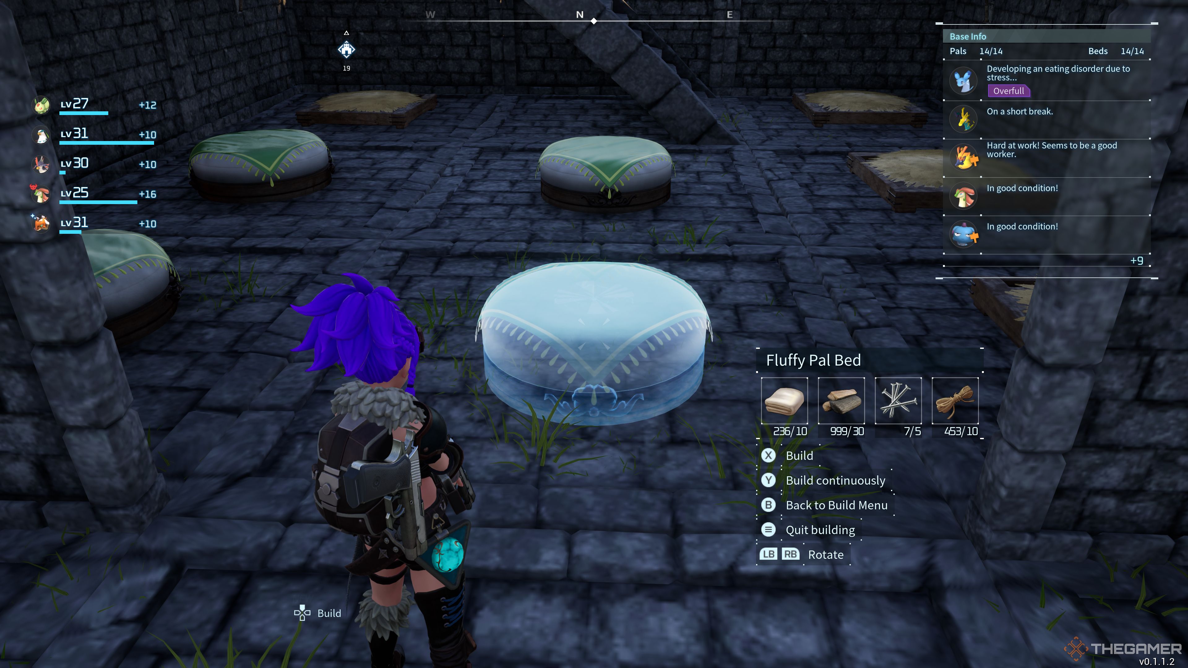 Palworld: Building a Fluffy Pal Bed