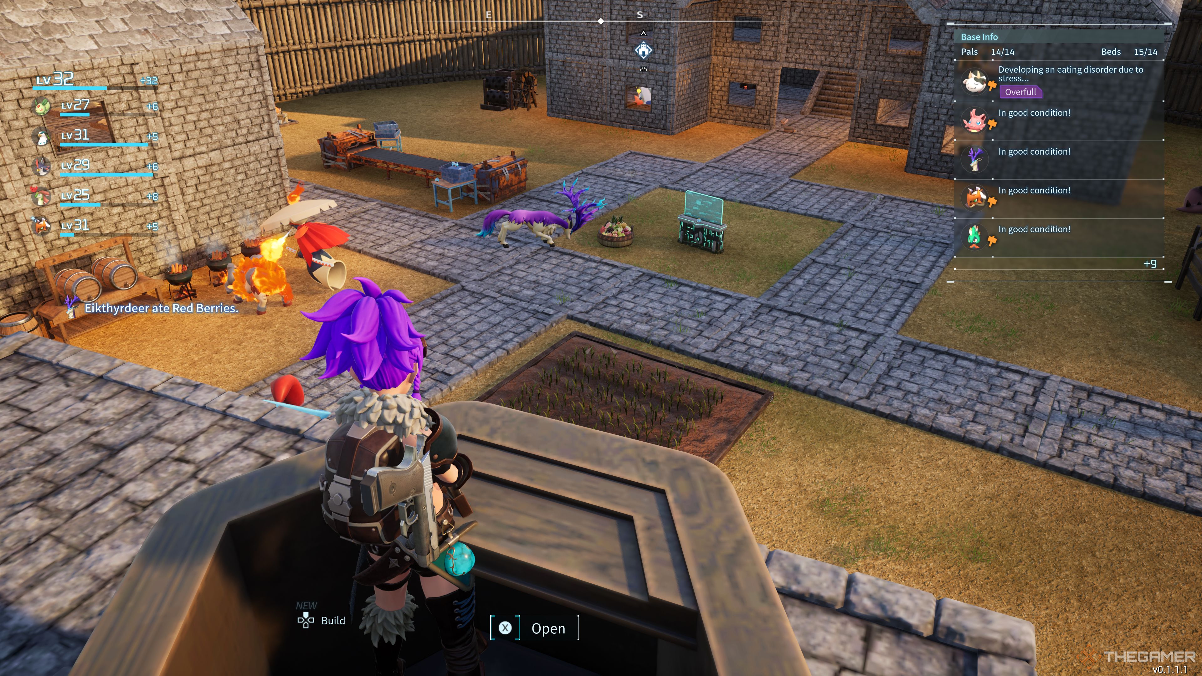 Palworld: Lookin at Pals doing tasks on base