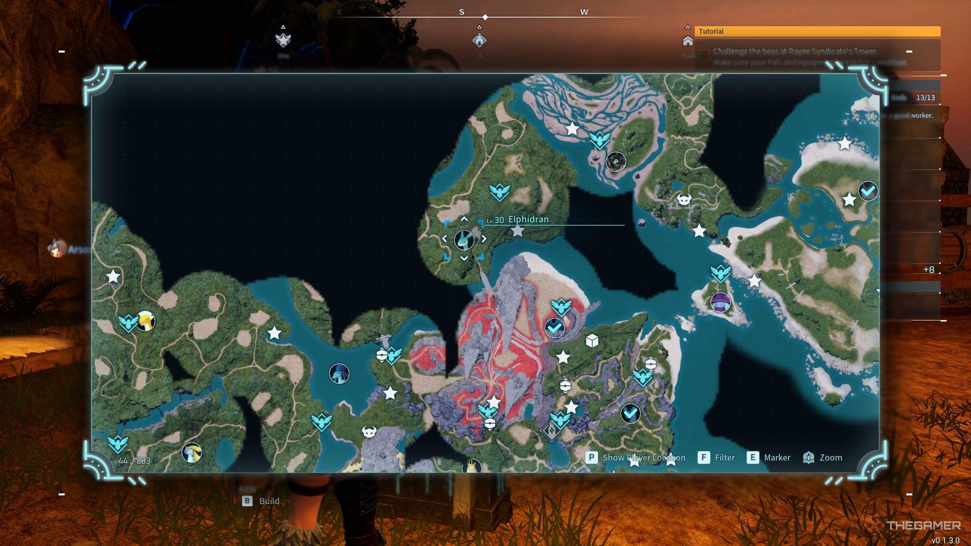 Palworld Elphidran Alpha Boss Location on the map