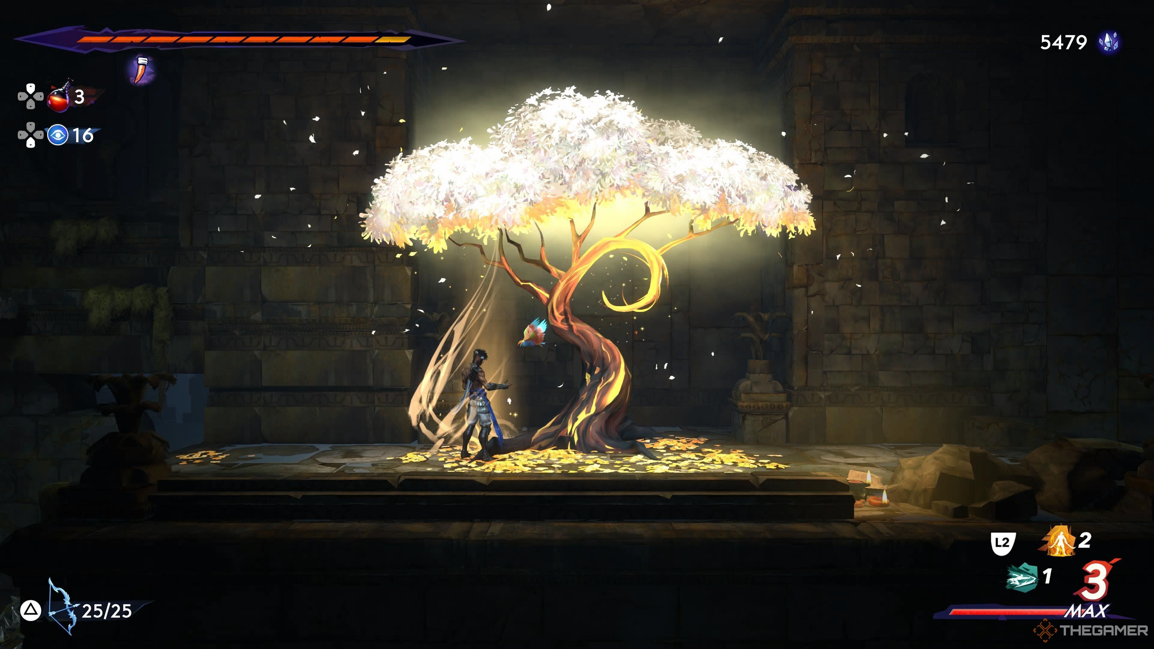 Prince of Persia The Lost Crown Sargon with a Wak-Wak Tree