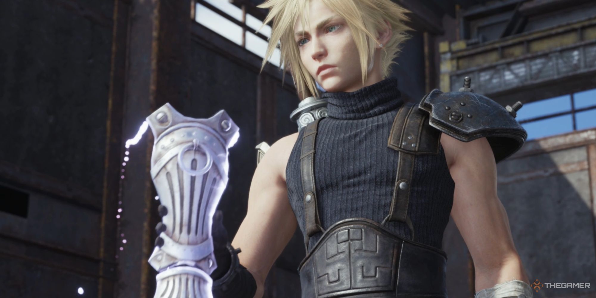 Cloud holding the the Grasslands Region Protorelic in Final Fantasy 7 Rebirth