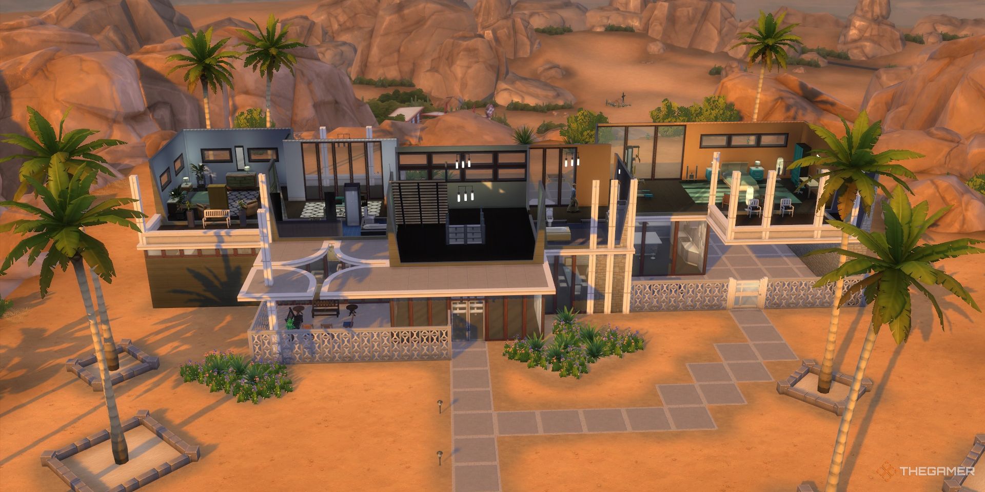 Sims 4 house with cutaway walls-1
