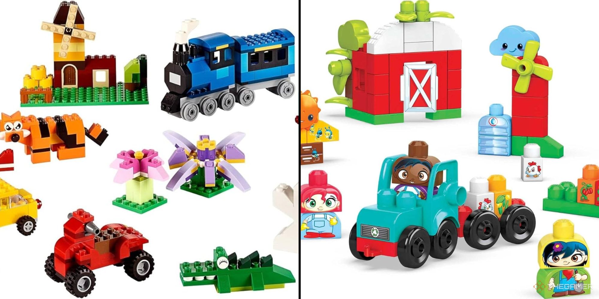Image of Lego and Mega building blocks