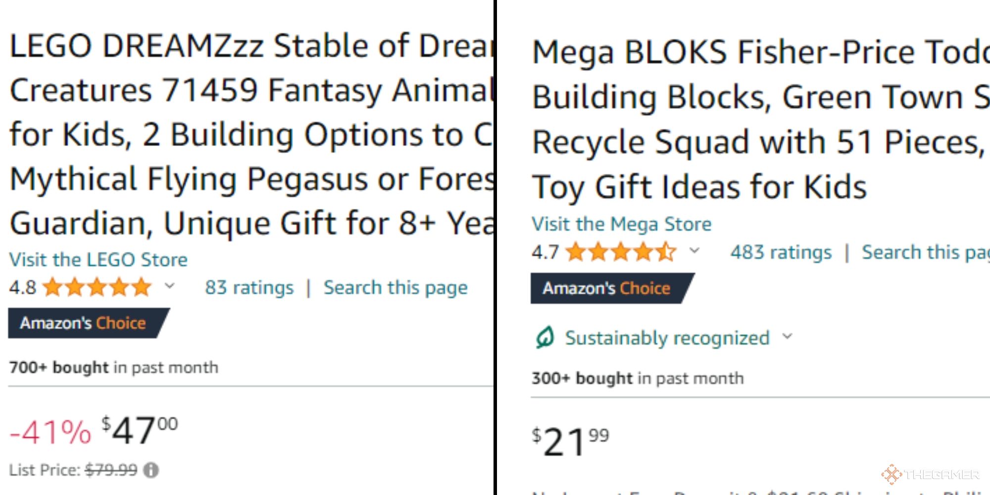 Lego vs Mega Price  and Value