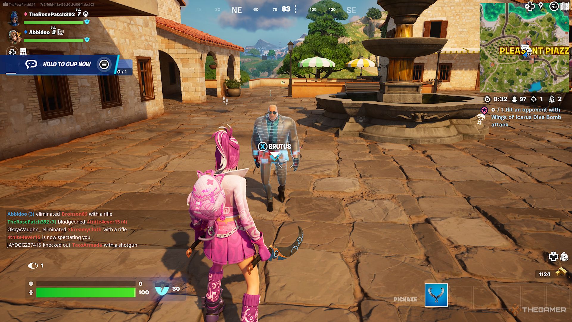 Brutus at Pleasant Piazza in Fortnite Chapter 5 Season 2