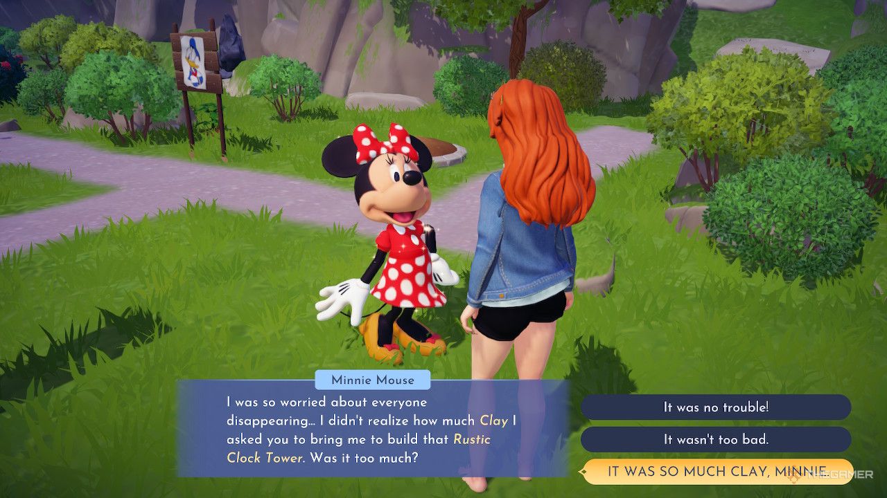 Disney Dreamlight Valley It was so much clay Minnie and Avatar