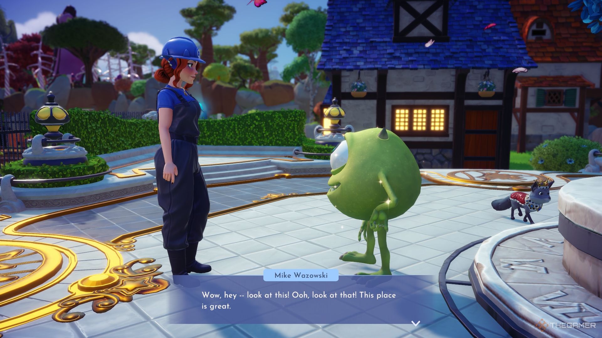 Disney Dreamlight Valley welcoming Mike to the village