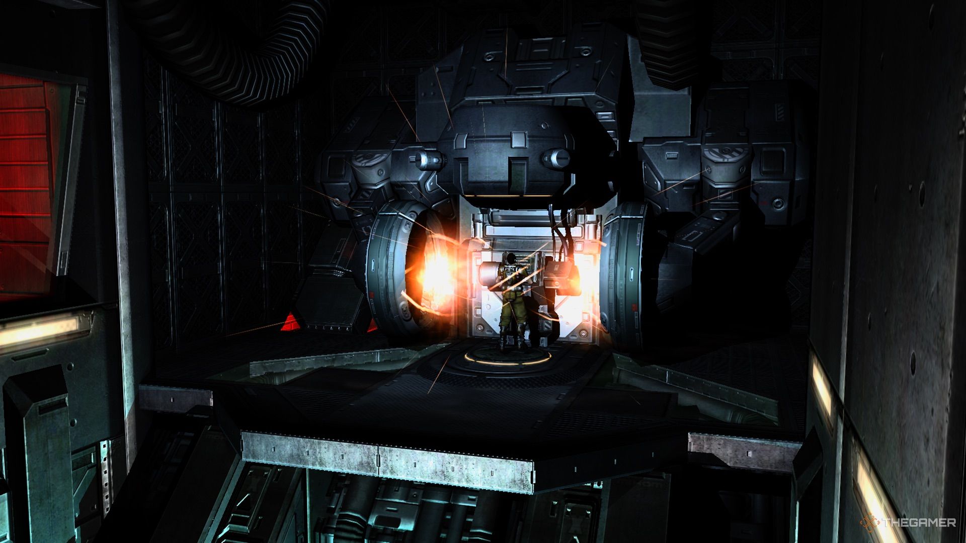 Doom 3 Marine Teleports in Alpha Labs-1