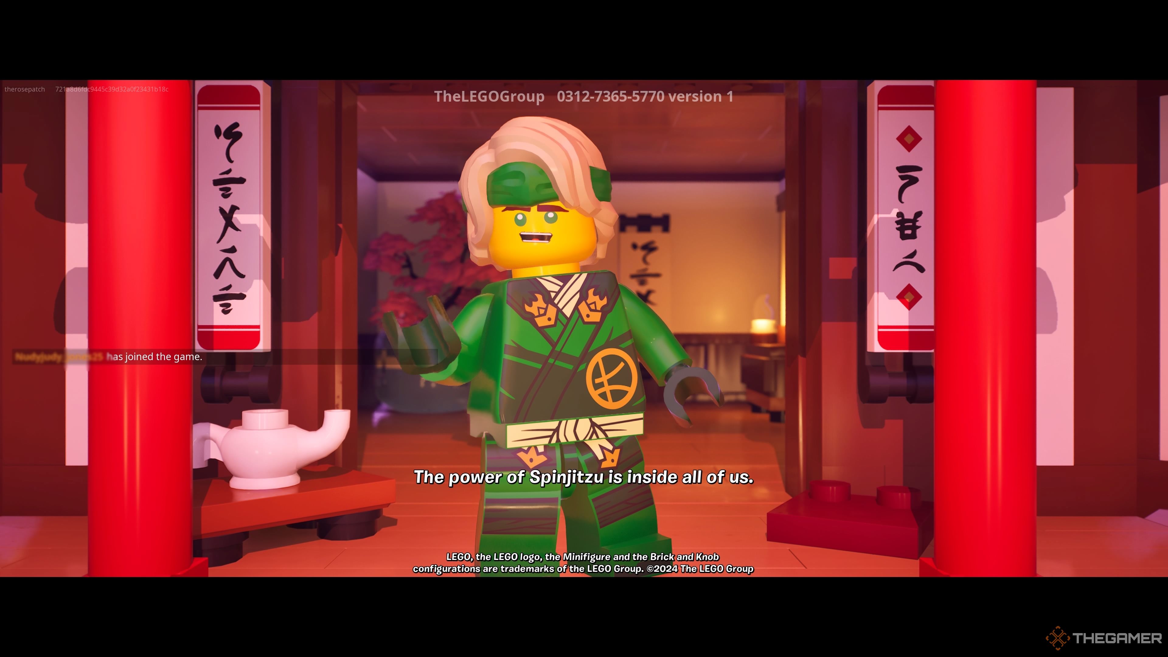 Lloyd, the Master of Spinjitzu, in Lego Battle Arena