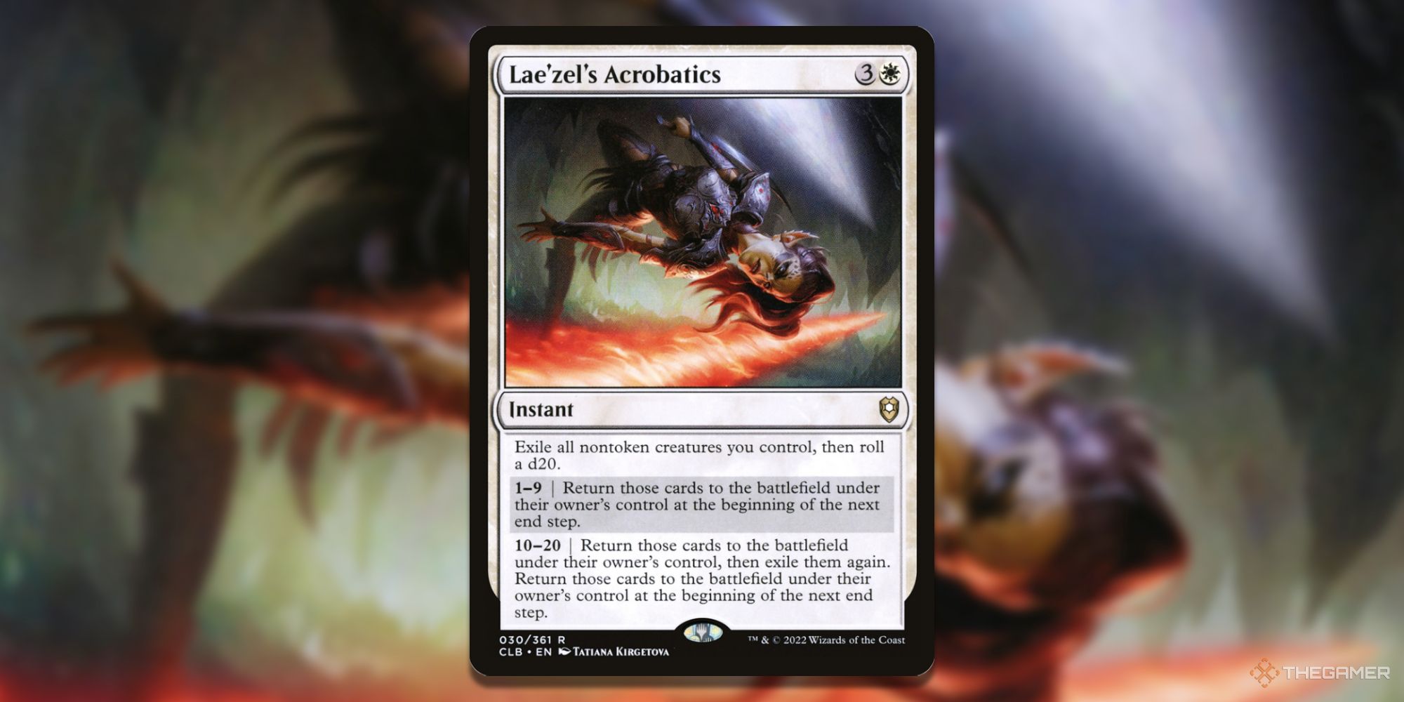 MTG: Lae'zel's Acrobatics card