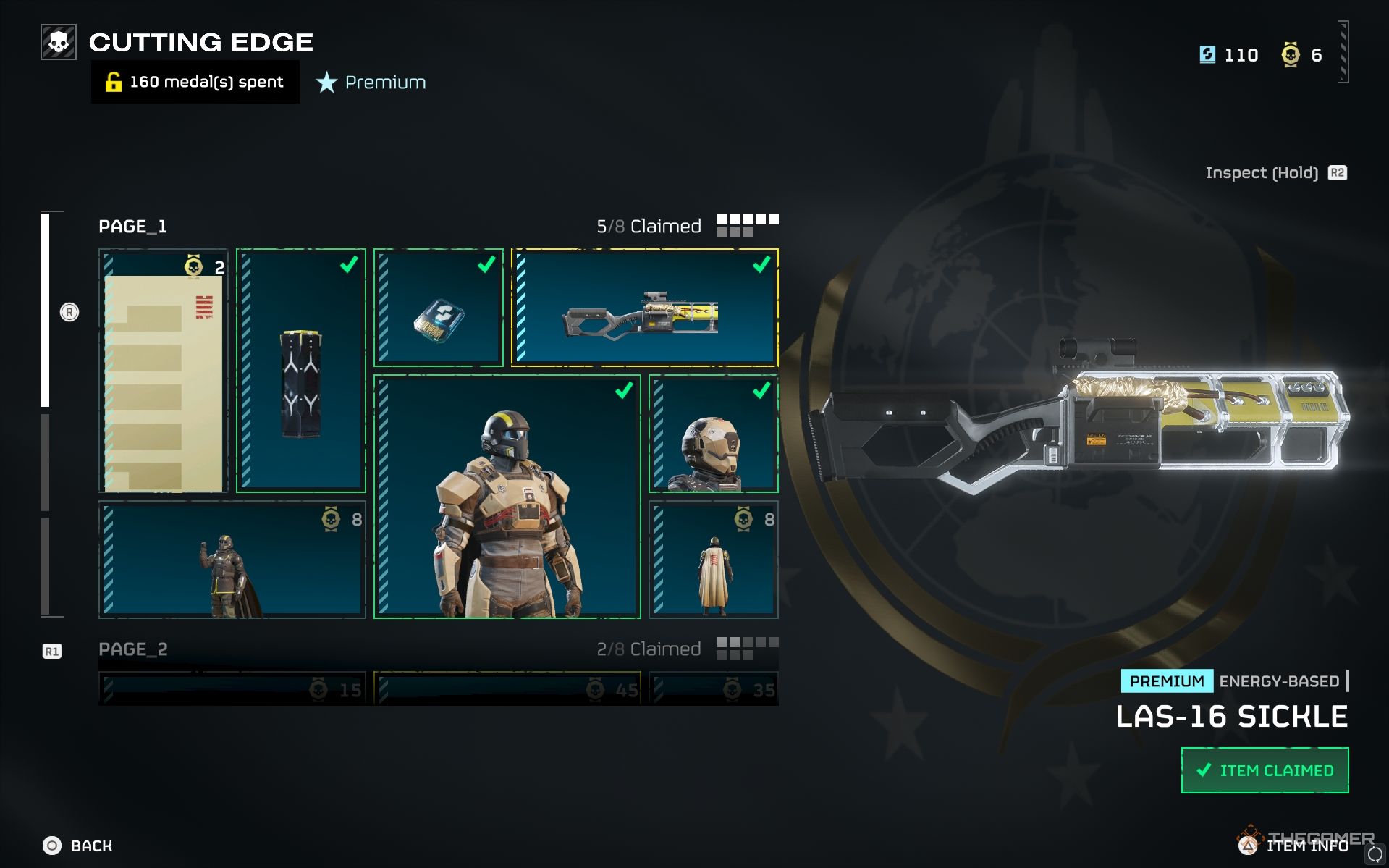 LAS-16 showcased in the Cutting Edge Warbond in Helldivers 2