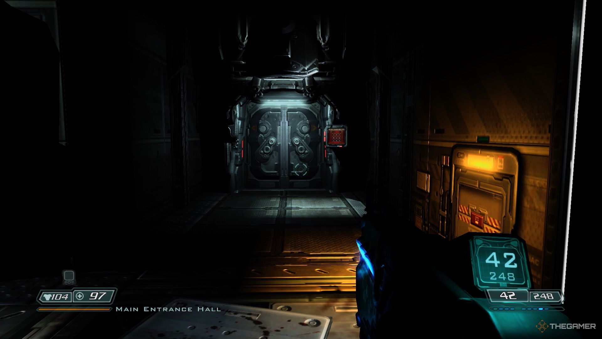 Doom 3 Main Entrance Hall Door Locked