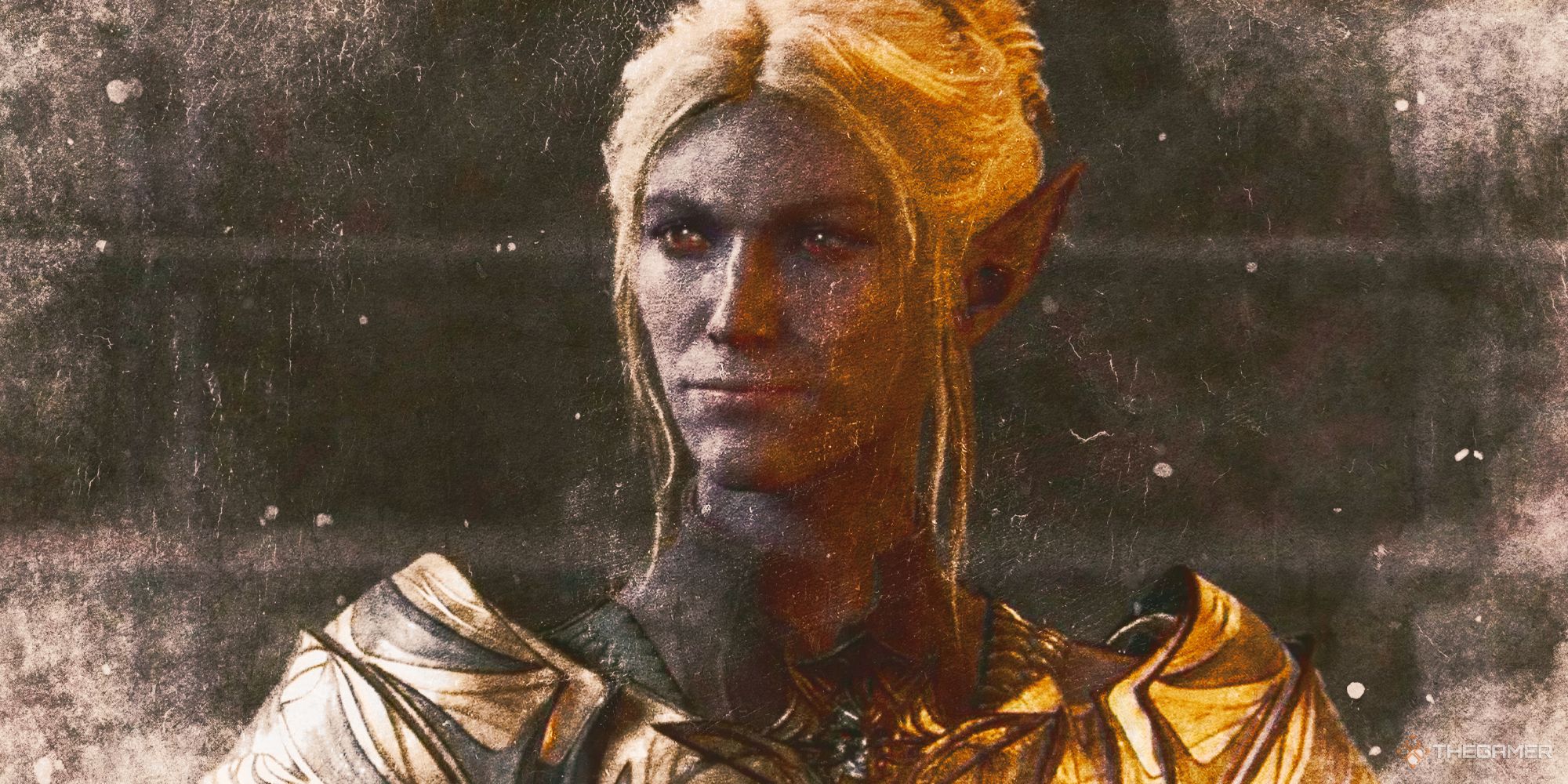 Minthara from Baldur's gate 3 with a faded filter over the picture