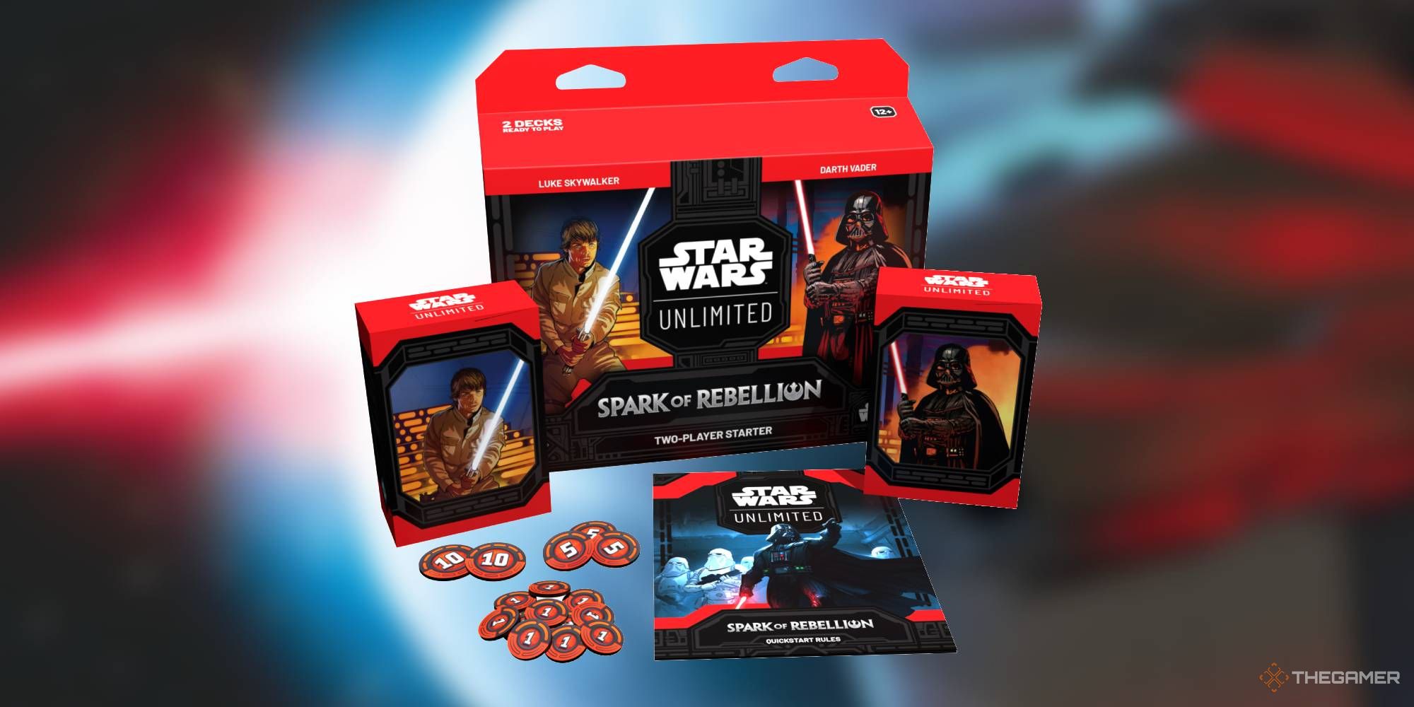 The Star Wars: Unlimited Spark of Rebellion Starter Kit