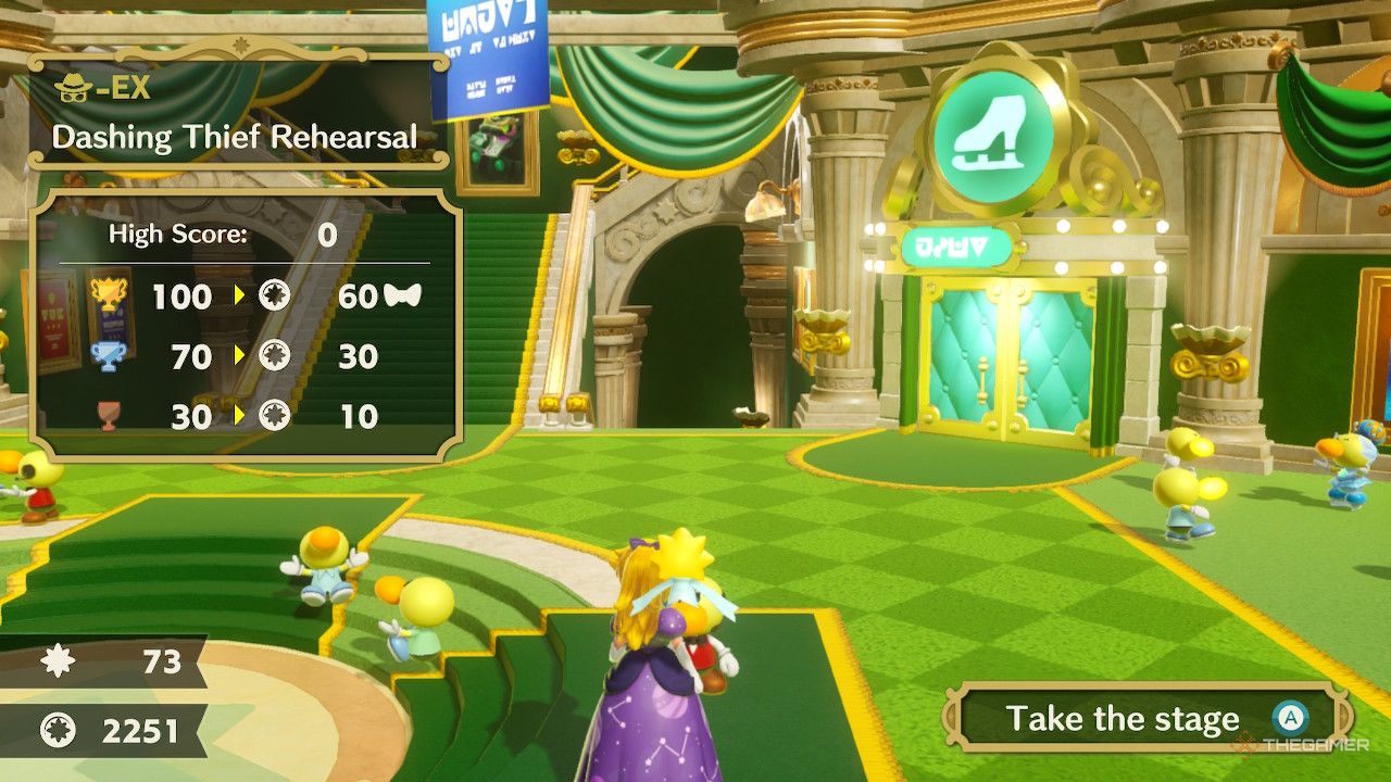 Princess Peach: Showtime! Dashing Thief Rehearsal level