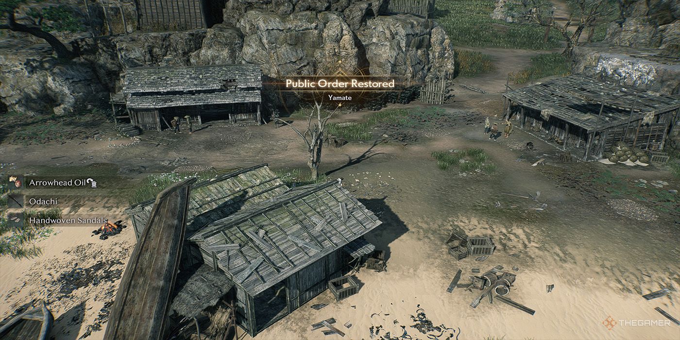 The surroundings of Yamate become calmer and sunnier after its public order gets restored in Rise Of The Ronin.